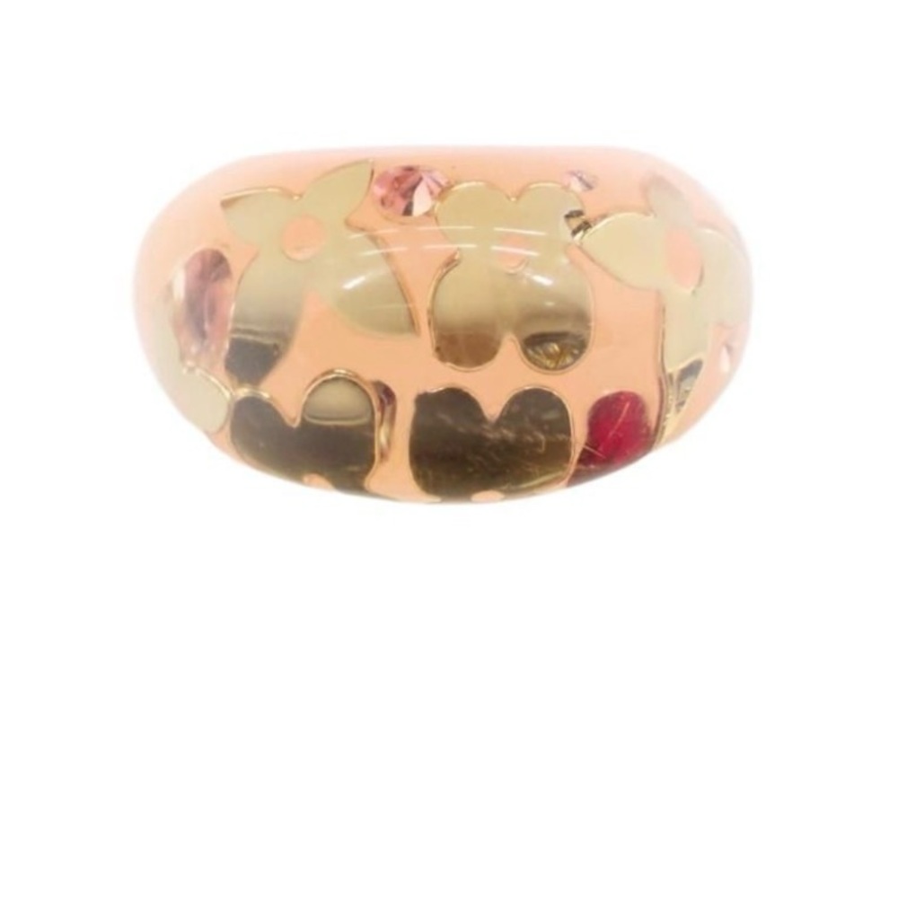 Louis Vuitton Pink & Gold Inclusion Ring